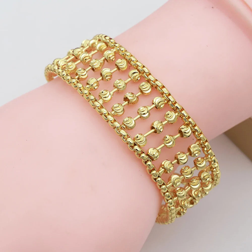 Women Necklace Set Gold Plated Jewelry Choker Luxury Colorful Rhinestone Rings Earrings Bracelet Wedding Jewellery